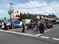 Polres dan Kodim 0308 Bagikan Masker