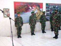 16 Anggota Kodim 0308/Pariaman Naik Pangkat
