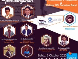 Pelantikan Pengurus MSI Sumbar Besok Dirangkaikan dengan Webinar