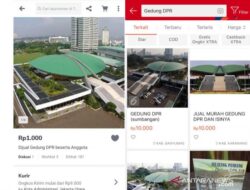 Gedung DPR Dijual di Tokopedia dan Shopee