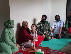 Persit Kartika Candra Kirana Kodim 0310/SSD Bantu Rahel, Anak Penderita Menengitis