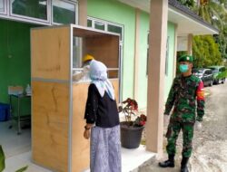 Babinsa Amankan Pelaksanaan Swab di Puskesmas Anduring