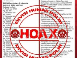Hoax, Buktikan Warga Suap Polisi di Jalan Raya Diberi Bonus