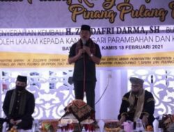 Mantan Bupati Zuldafri Darma Terima Penyerahan Dirinya pada KAN Duo Nagari