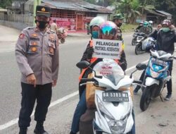 Polres Bukittinggi Gelar Operasi Yustisi Gakplin