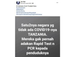 Hoax, Tanzania tak Ada Covid-19 di Tanzania
