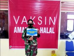 25 Orang Anggota Koramil 03 Pulau Punjung Jalani Vaksinasi Covid-19