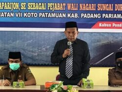 Rahmang Minta Pjs Walinagari Bangun Kerjasama dengan Pemuka Masyarakat