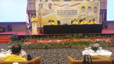 Rakerda DPD Partai Golkar Sumbar, Ahmad Doli : Airlangga Hartarto Capres 2024