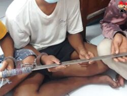 Dipancing via WA, Empat Remaja Bersamurai Diamankan Polsek Pauh