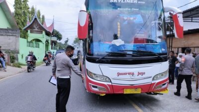 Sopir dan Kernet Bus Gumarang Jaya Diamankan Polres Padang Panjang