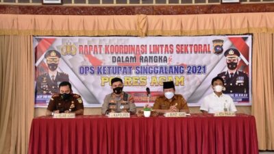 Polres Agam Bentuk 10 Pos Operasi Ketupat Singgalang 2021