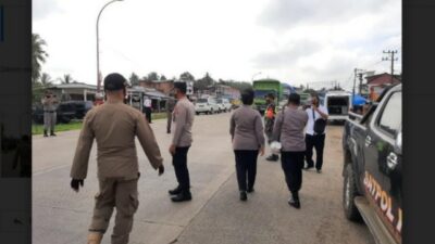 Tekan Angka Penyebaran Covid-19, Polres Dharmasraya Gelar Operasi Yustisi