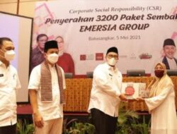 Emersia Grup Realisasikan CSR, 3.200 Warga Kurang Mampu Tanah Datar Terima Sembako