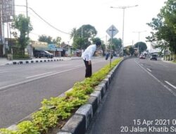 DLH Padang Tanam Ubi Jalar di Median Jalan