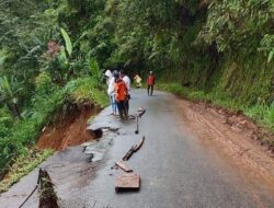 Jalan Terban di Puncak Pato Makin Melebar