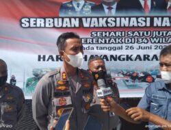 HUT Bhayangkara ke-75, Polres Pasaman Gelar Baksos Vaksinasi