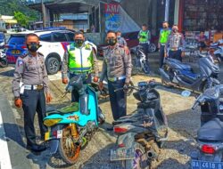 Razia Knalpot Razing, Satlantas Polres Solsel Amankan 25 Sepeda Motor