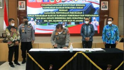 Kapolda-REI Sumbar Jalin Kerjasama Penyediaan Rumah Subsidi Pegawai Polri