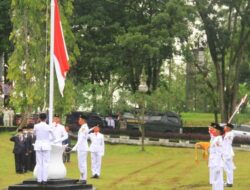 Upacara Bendera HUT RI Terbatas di Kantor Bupati Pagaruyung 