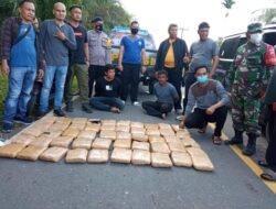 Puluhan Paket Ganja Disita, Empat Tersangka Ditahan