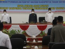 APBD Perubahan 2021 Diajukan Bupati ke DPRD Tanah Datar