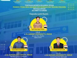 Tiga Santri PontrenMu Kauman Padang Panjang Lulus di Al-Azhar