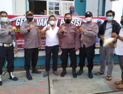 Sinergitas Perantau Kecamatan IV Koto di Gerai Vaksin Presisi Polres Bukittinggi