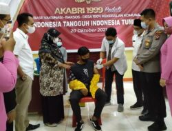 Kapolres 50 Kota Tinjau Vaksinasi