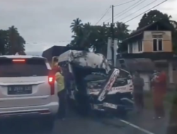 Kecelakaan di Tanjung Mutiara, Libatkan Dua Mikro bus dan Colt Diesel