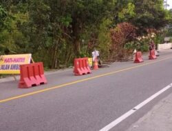 Hati-hati, Ada Jalan Amblas di Lintas Padang – Bukittinggi