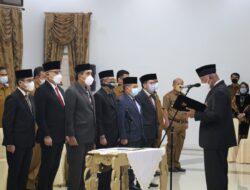 Gubernur Lantik Sembilan Pejabat Tinggi Pratama