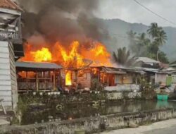 Kebakaran di Sungai Batang Tanjung Raya, Tiga Warga Terluka