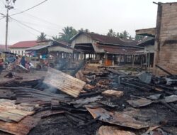 Kebakaran, 7 Ruko di Pasar Tradisional Sitiung Ludes