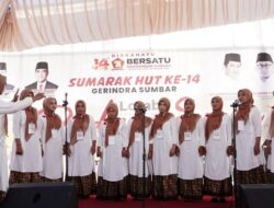 HUT ke-14, Gerindra Sumbar Gelar Lomba Paduan Suara