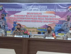 Jelang Ramadhan, Polres Pasaman Silaturahmi dengan Awak Media