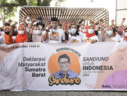 Deklarasi Sandiaga Uno Capres 2024 di Sumbar, Diyakini Bisa Tingkatkan Ekonomi UMKM 