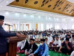 Masjid Raya di Nagari Parik Malintang Dipenuhi Jemaah Shalat Id