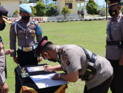 Jabatan Kasat Samapta Polres Mentawai Diserahterimakan