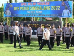 Kapolres  Agam  AKPB Ferry Ferdian:”Jika Tak Ingin Ditilang, Hindari Pelanggaran Kasat Mata”. Bupati Pimpin Apel Ops Patuh Singgalang 2022..