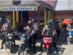 Melalui Safety Riding, Kapolsek Siberut Himbau Masyarakat Tertib Berlalu Lintas