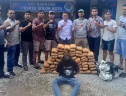 Polres Solok Kota Berhasil Gagalkan Peredaran 63 Paket Ganja Kering