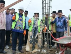 Nevi Zuairina Letakkan Batu Pertama Revitalisasi Pasar Serikat Lubuk Basung, Ini Harapannya