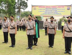 Jabatan Wakapolres, Kabag Ops dan Kasat Lantas Sijunjung Diserahterimakan