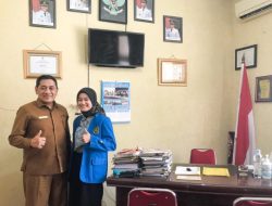 Mahasiswi UIR Selesai Lakukan Penelitian di Kantor Disparpora Limapuluh Kota