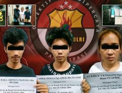 Bawa Sabu dan Ekstasi, 2 Pria dan 1 Wanita Ditangkap Polisi Payakumbuh