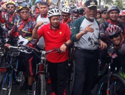 Gubernur Sumbar  Mahyeldi dan Bupati Agam Andri Warman Hadiri Even Minang Geopark Cycling 2022.