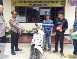 Terlantar di Perkebunan, Polsek Sijunjung Serahkan Sepeda Motor kepada Pemiliknya
