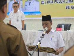 Setda Pasaman Lantik 25 Pj Walinagari