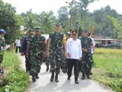 TIm Wasev TNI Tinjau TMMD di Padang Pariaman